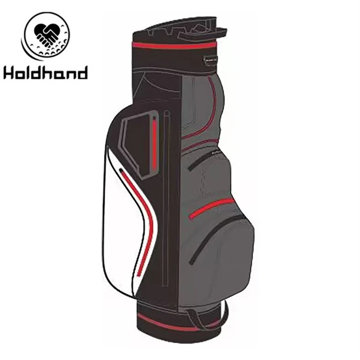 Embodies Compact Design Ingenuity With 15-tier Club Arrangement Framework, Specialized Putter Docking Facility, Multifunctional Pocket Distribution Patterns, Drink Thermal Regulation Chamber Module, Ergonomic Carry Implementation Strategy, Rapid-deployment Weather Protection Syst