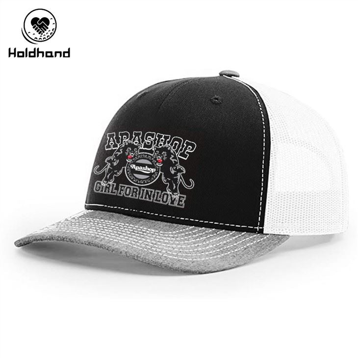 Gorra de camioneta negra Gorra estampada Gorra de golf Esports a l'aire lliure
